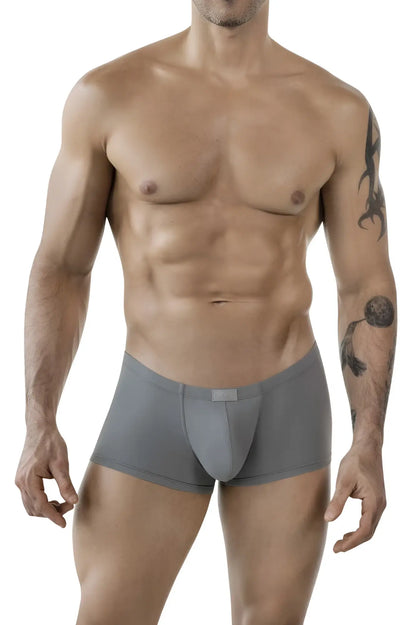 Gray clever 1842 buenavista trunks with smooth form-fitting fabric and subtle front pouch design for men