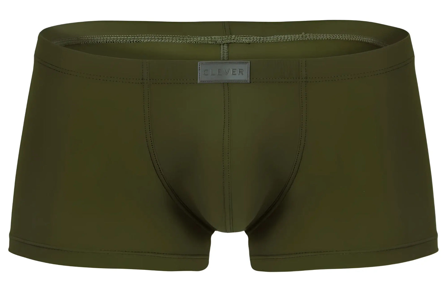 Olive green clever 1842 buenavista trunks men’s boxer briefs with sleek form-fitting design and subtle clever label