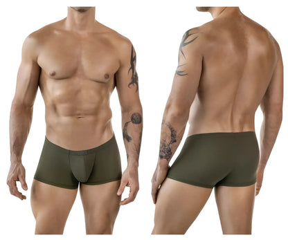 Olive green clever 1842 buenavista men’s briefs with contoured design and elastic waistband