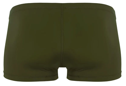 Clever 1842 Buenavista trunks in olive green with smooth stretchy fabric and simple seamless design