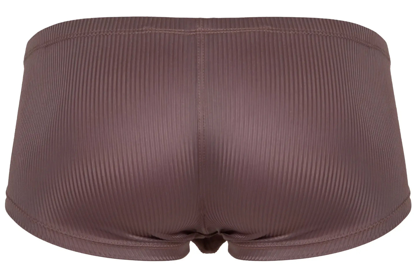 Brown ribbed cotton briefs clever 1844 aura trunks with smooth shiny finish and neatly stitched seams