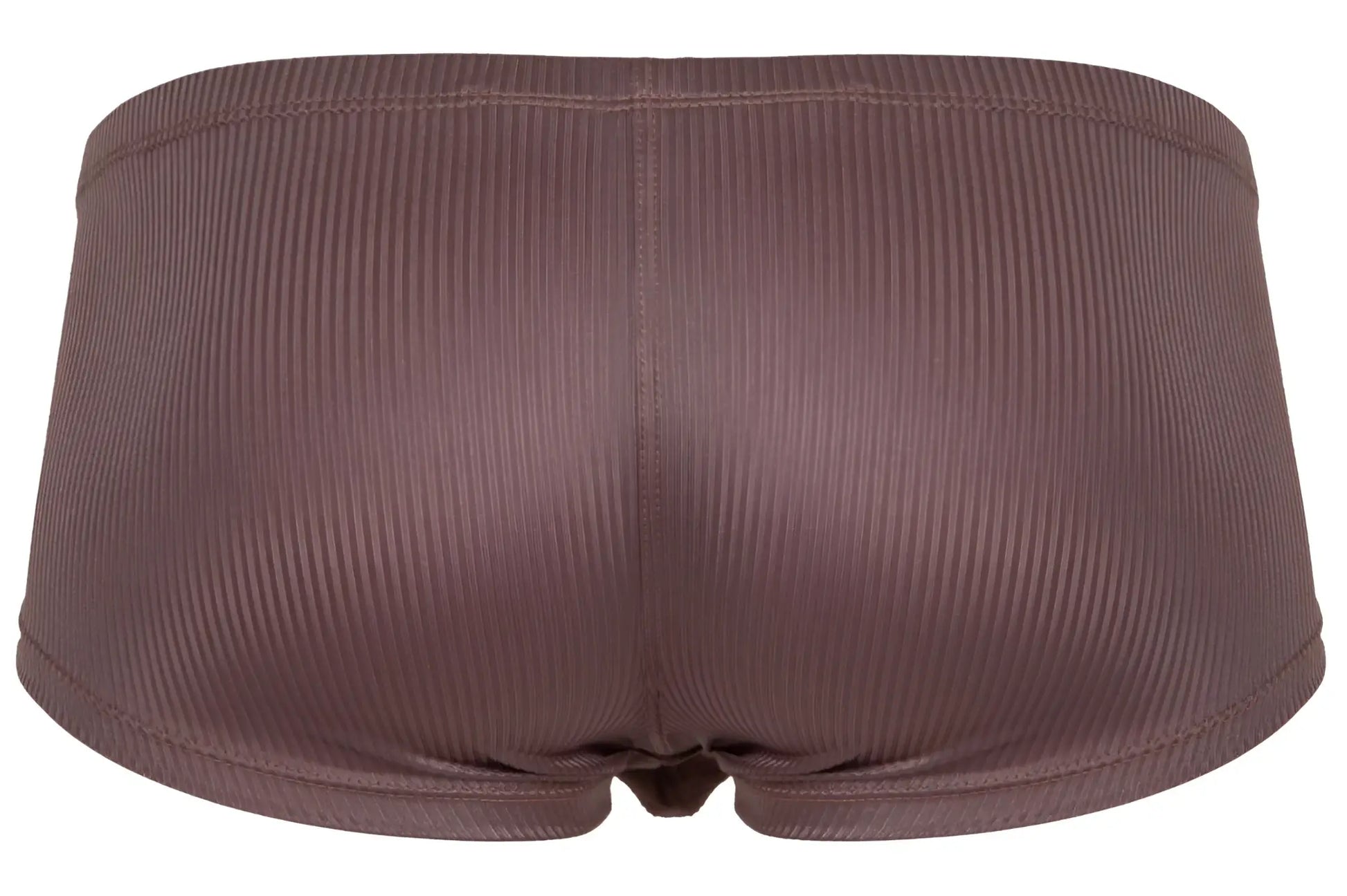 Brown ribbed cotton briefs clever 1844 aura trunks with smooth shiny finish and neatly stitched seams