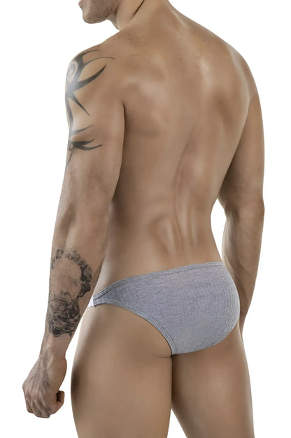 Gray textured briefs clever 1846 mantra bikini in gray designed for comfort and everyday wear