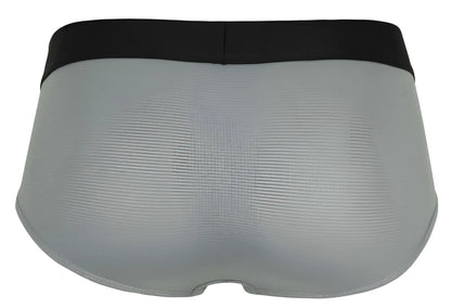 Gray Clever 1862 Oneal briefs with black elastic waistband textured fabric for comfortable everyday wear
