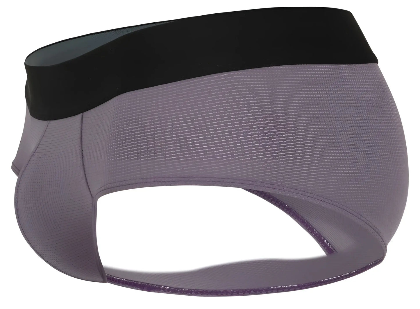 Gray and black Clever 1862 Oneal briefs with ribbed texture and elastic waistband in lilac color for athletic use