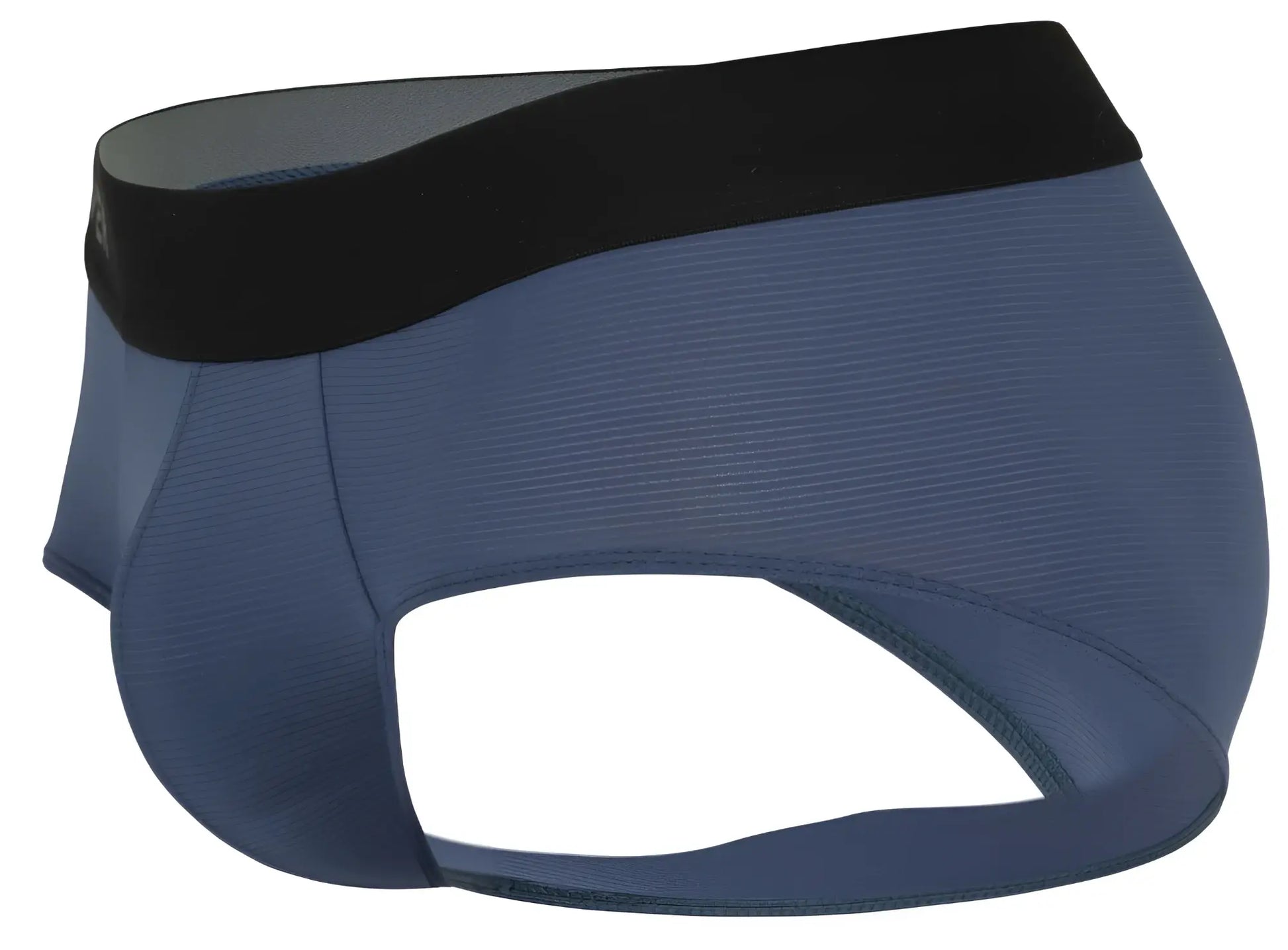 Navy blue clever 1862 oneal briefs with black elastic waistband and ribbed texture in petrol blue color