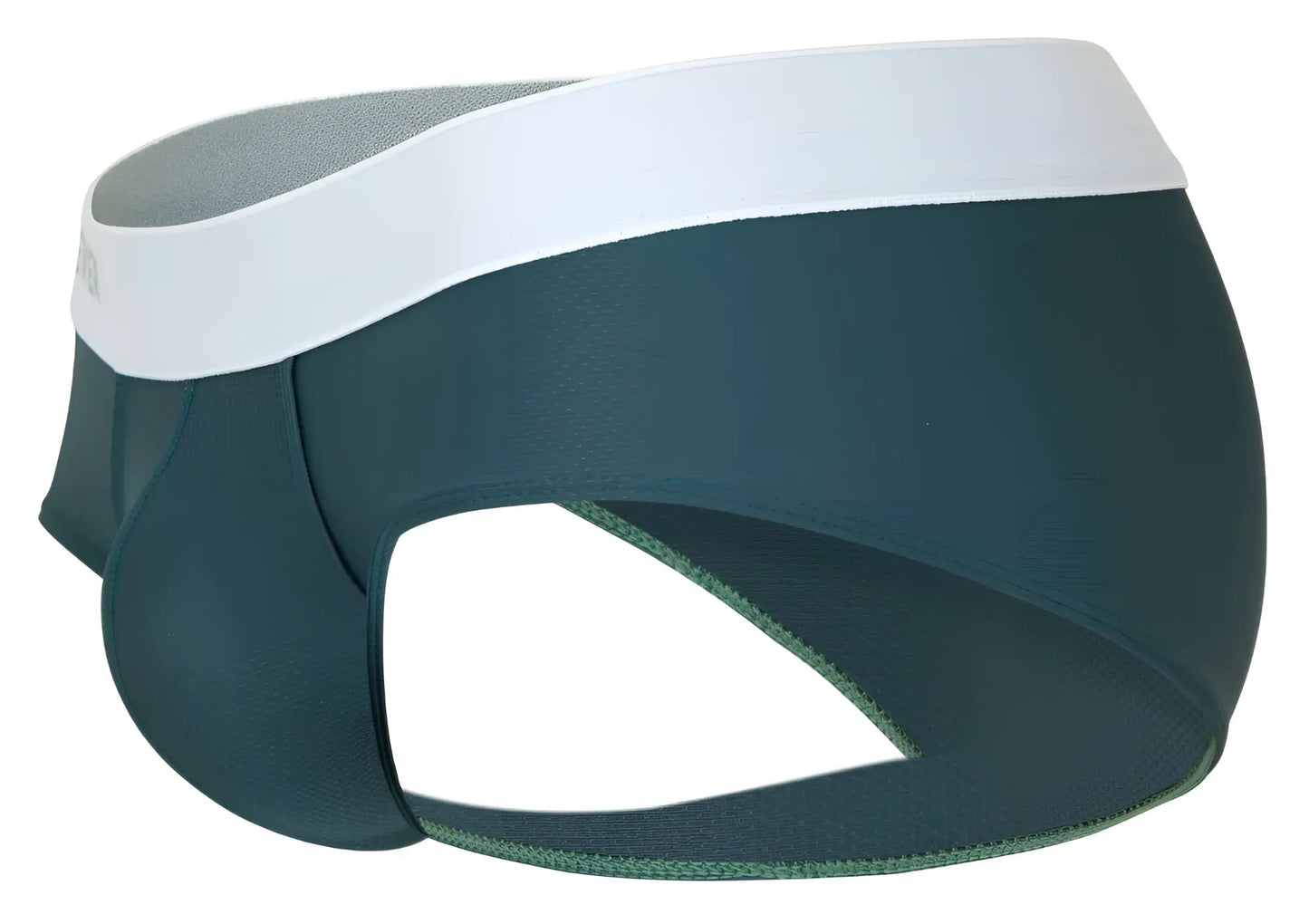 Dark green Clever 1863 Lecler athletic briefs with a white waistband and subtle stitching details