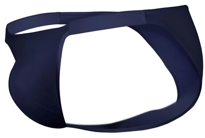 Navy blue seamless briefs with contoured design and elastic waistband clever 1865 oomph bikini color dark blue