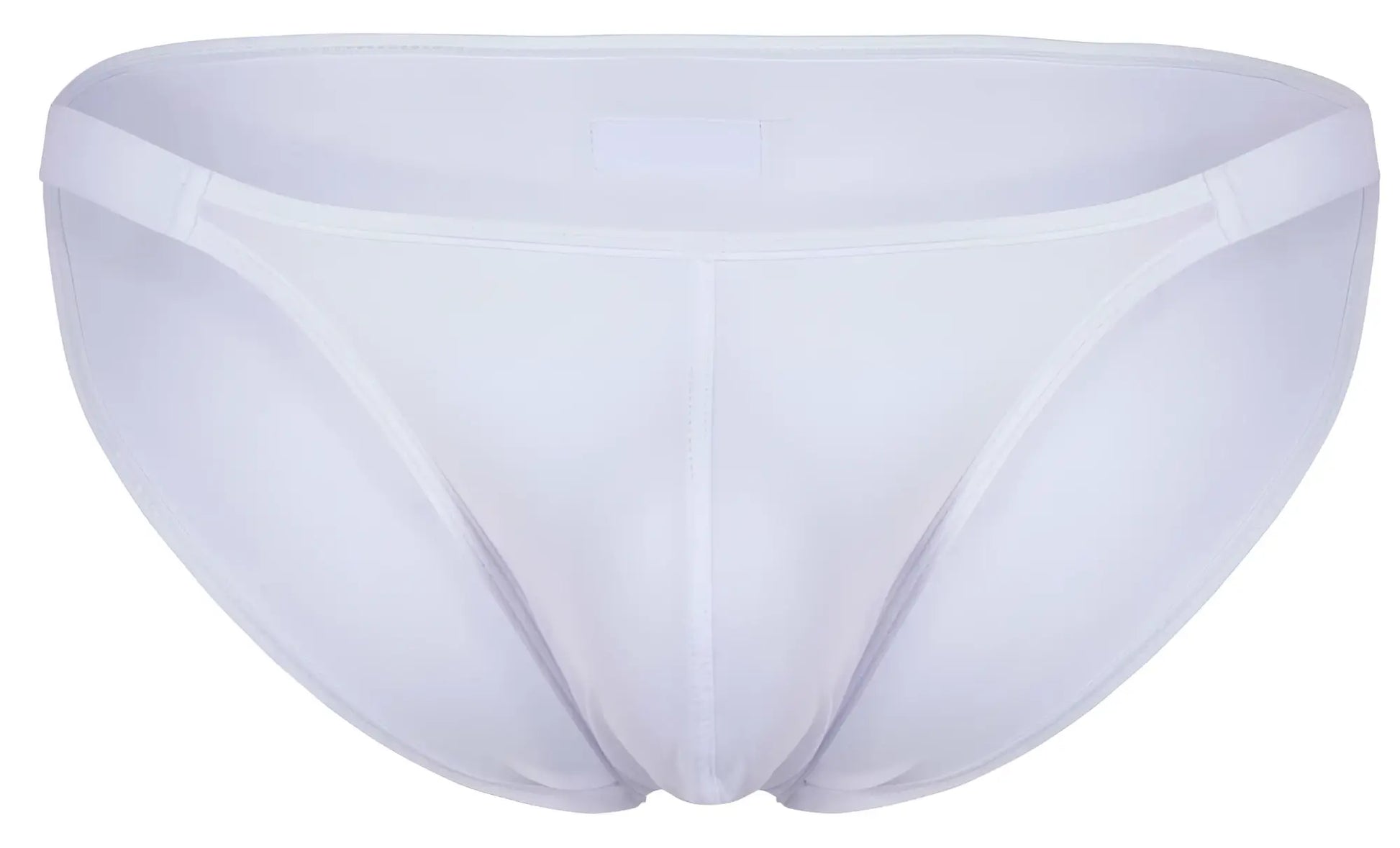 White seamless Clever 1865 Oomph bikini briefs with smooth fabric finish and minimalistic design