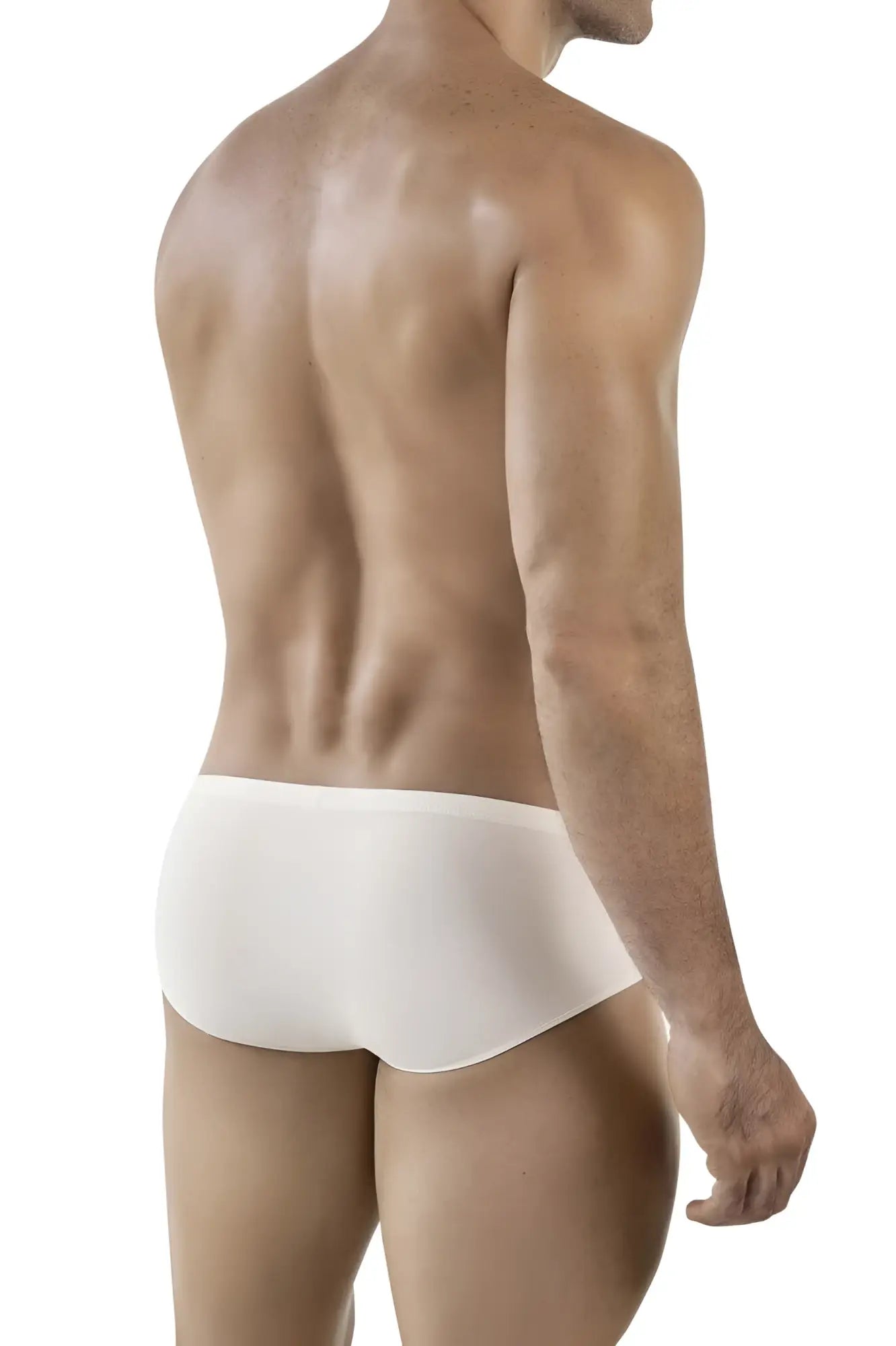 Clever 1870 Audaz bikini beige briefs with a smooth, form-fitting design in white fabric