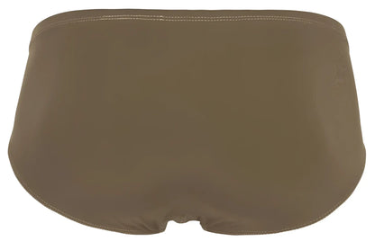Brown clever 1870 audaz bikini seamless briefs with smooth fabric finish and subtle waistband stitching