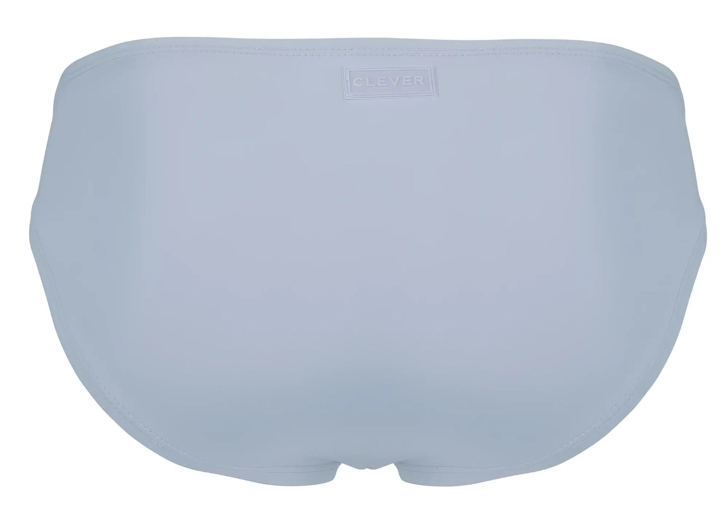 Light blue seamless Clever 2005 Raices briefs with subtle brand label on waistband in gray color