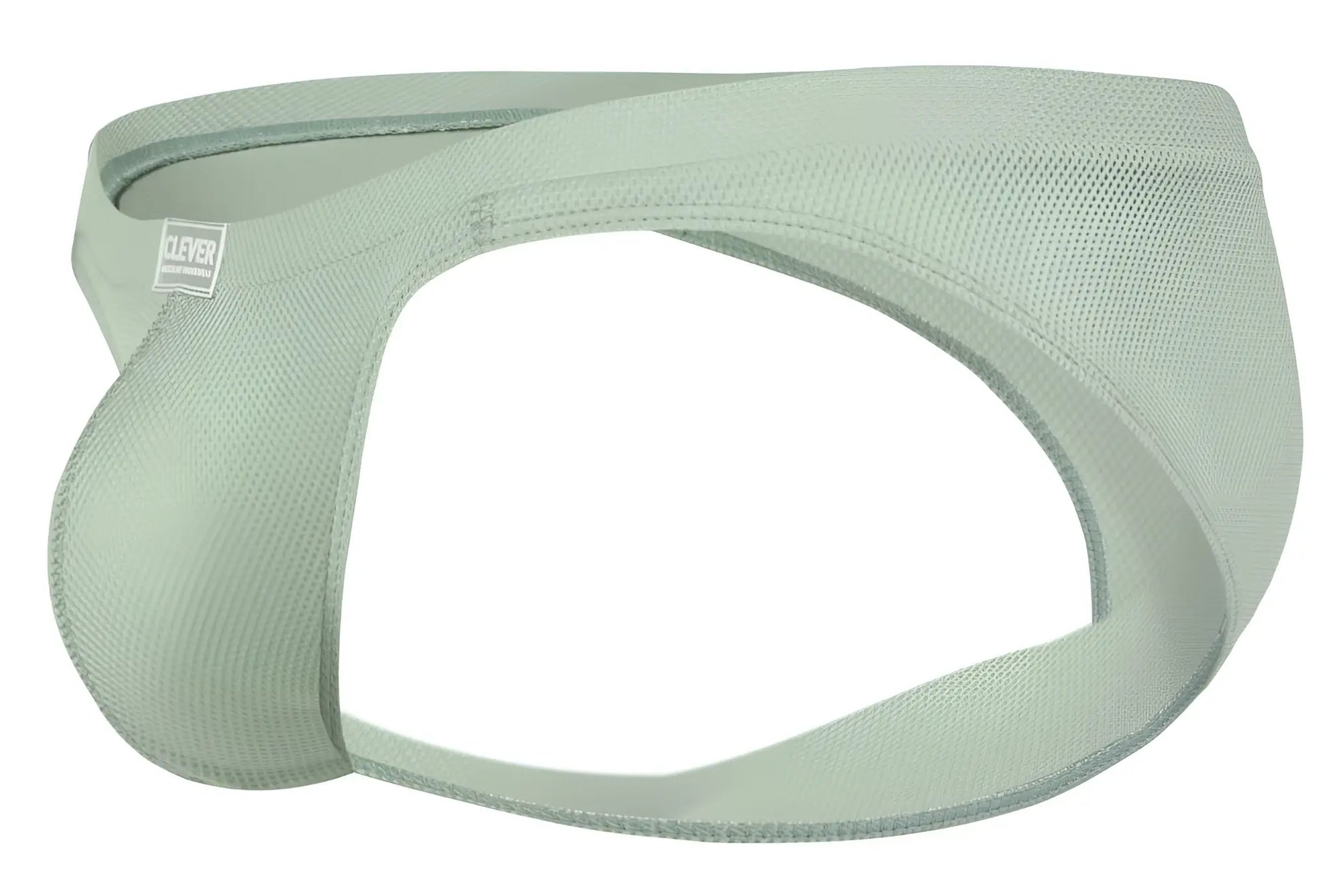 Light green textured fabric briefs with sleek modern design and clever brand label on waistband by Clever 2014 Reto