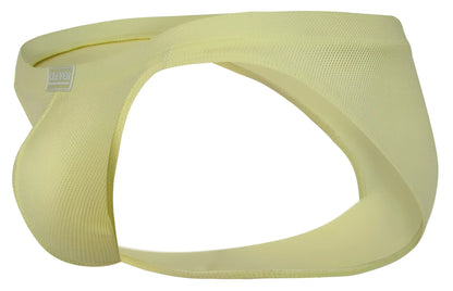 Light yellow clever 2014 reto briefs ribbed fabric with contoured design and branded side tag for comfortable fit