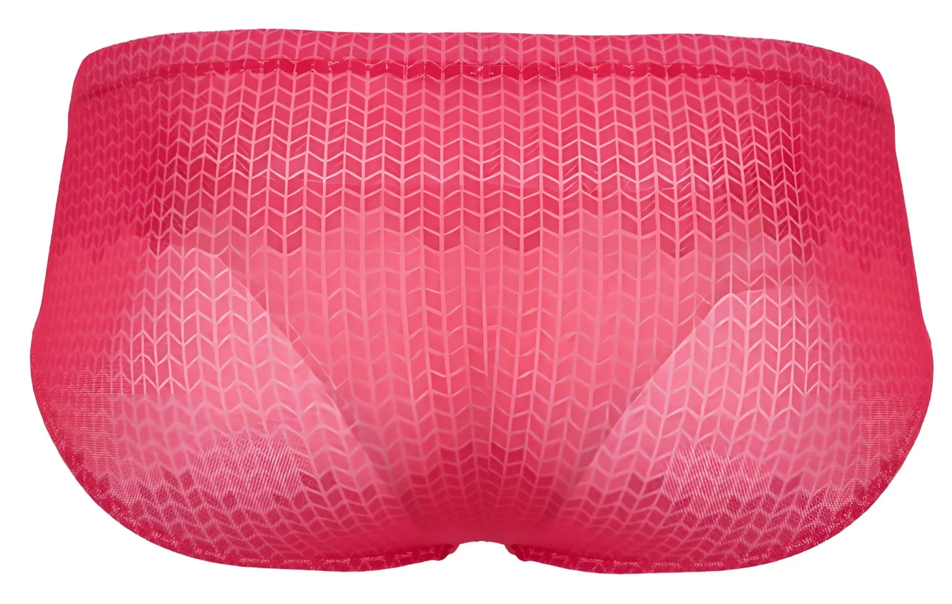 Pink mesh briefs with a subtle geometric pattern in red clever 2016 mosaico briefs design
