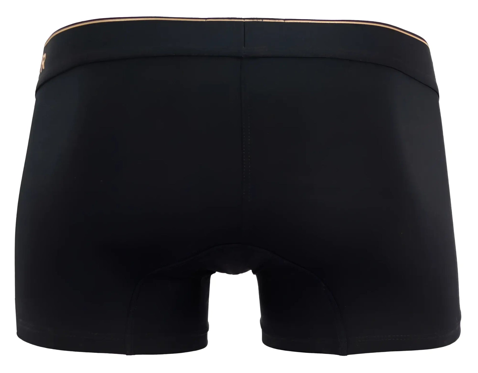 Black clever 2026 valladolid trunks boxer briefs with gold-trimmed waistband made from soft breathable fabric