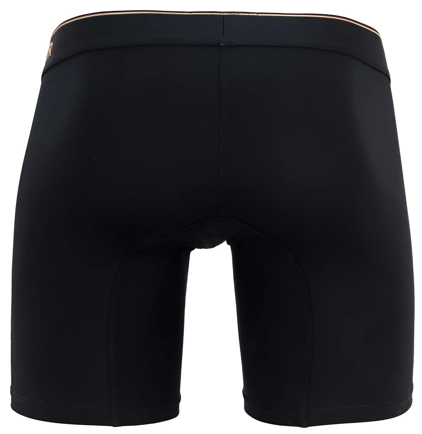 Black clever 2027 valladolid boxer briefs with gold-trimmed waistband in comfortable breathable fabric