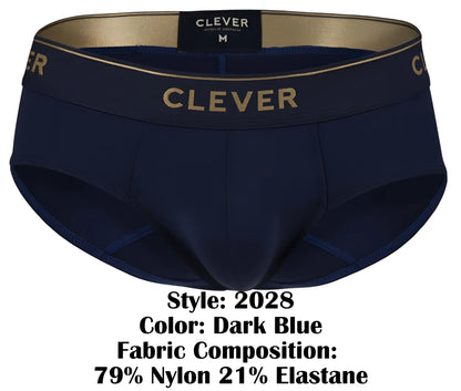 Dark blue clever 2028 valladolid briefs with gold trim and branding designed for comfort and style