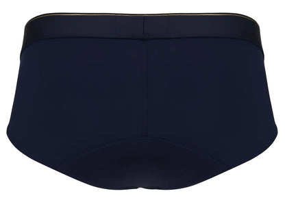 Navy blue clever 2028 valladolid briefs with black waistband and gold trim designed for comfortable daily wear