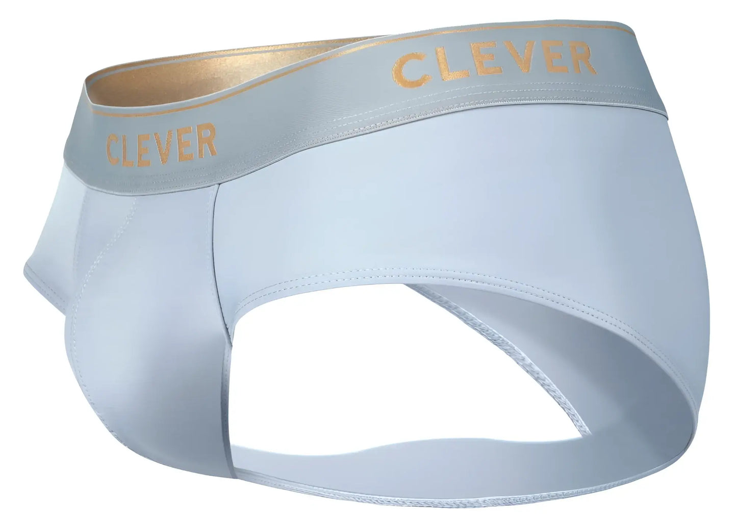 Clever 2028 valladolid briefs in light blue with a gold-trimmed waistband offer stylish comfortable underwear
