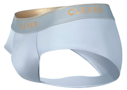 Clever 2028 valladolid briefs in light blue with a gold-trimmed waistband offer stylish comfortable underwear