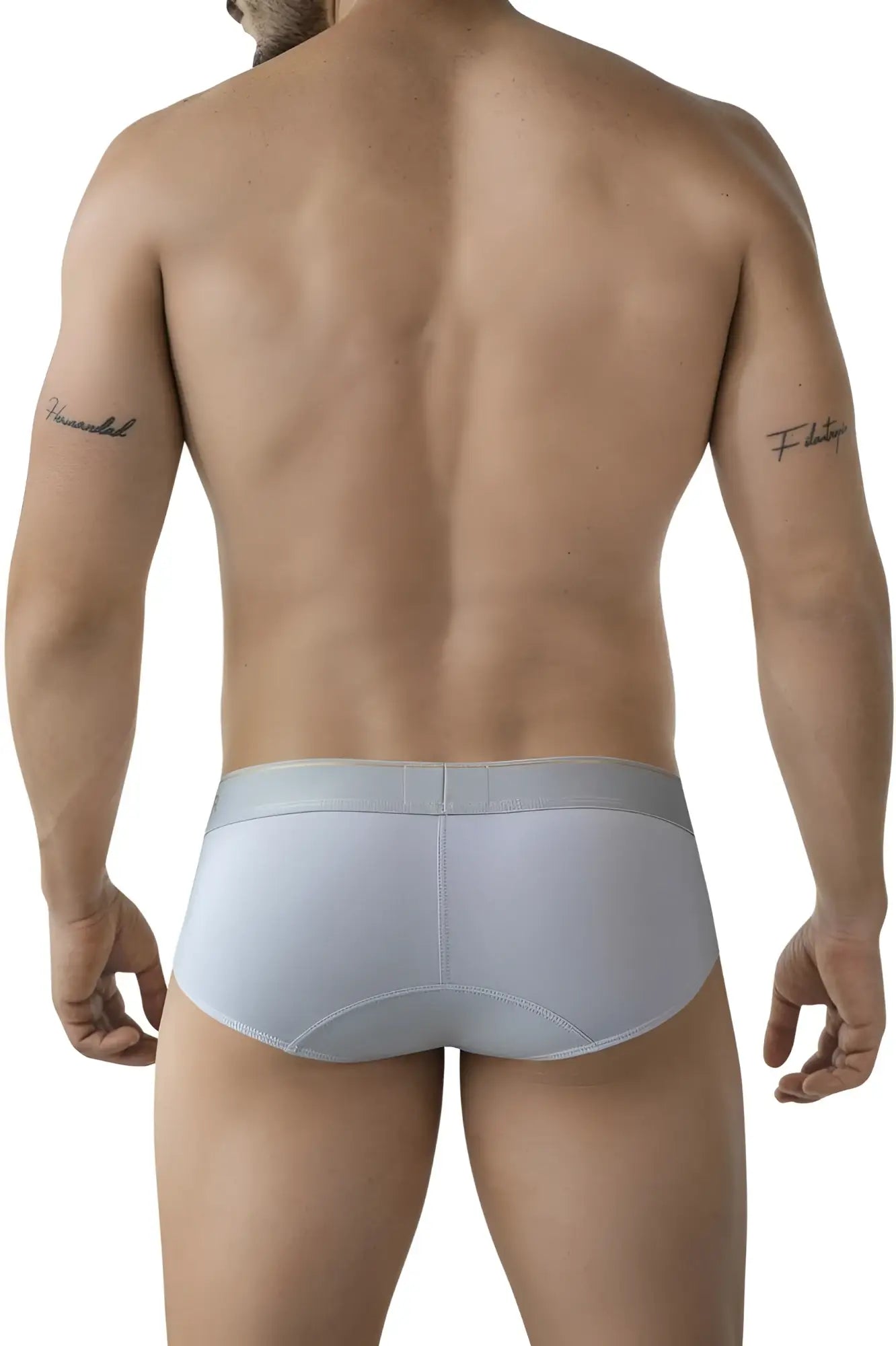 Light gray Clever 2028 Valladolid briefs with smooth form-fitting design and subtle waistband for comfort wear
