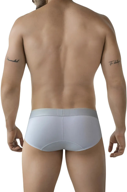 Light gray Clever 2028 Valladolid briefs with smooth form-fitting design and subtle waistband for comfort wear