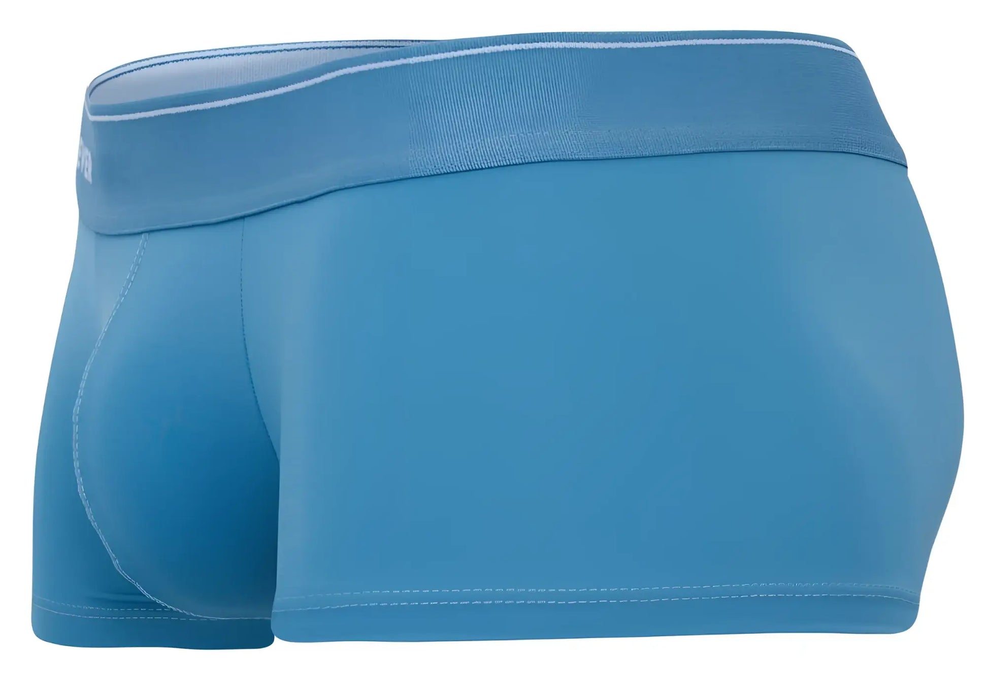Clever 2042 mendoza trunks blue men’s briefs with matching elastic waistband and subtle white stitching along edges