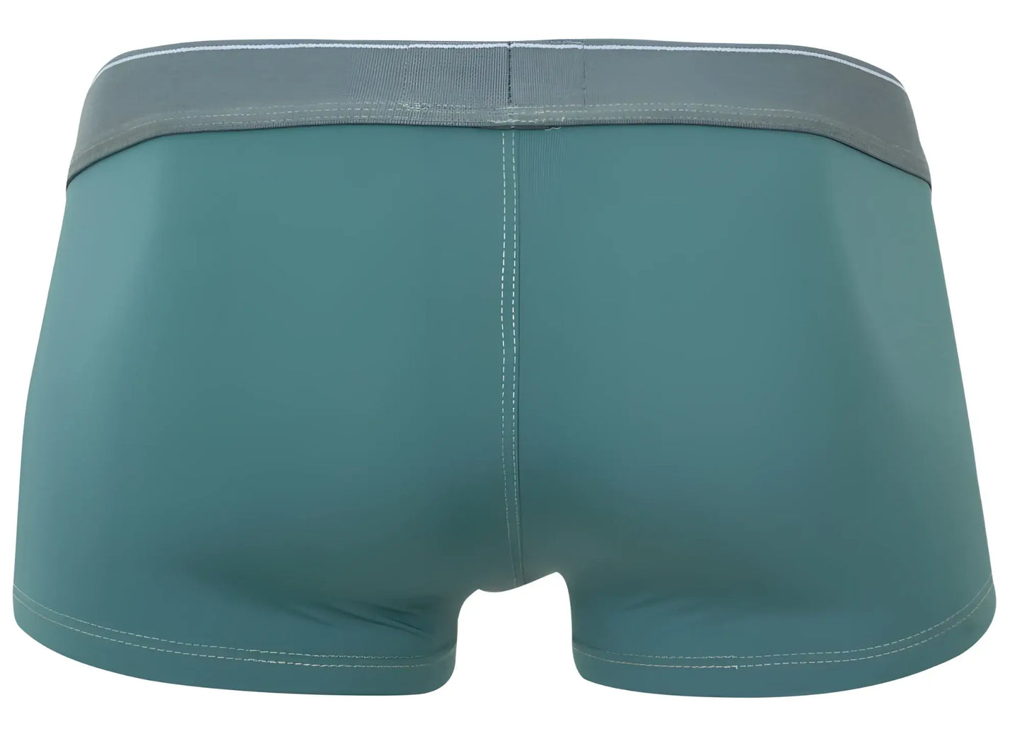 Teal colored clever 2042 mendoza trunks briefs with contrasting gray waistband breathable comfortable fabric