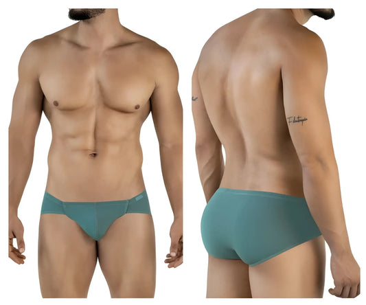 Teal clever 2043 mendosa briefs for men with smooth form-fitting fabric and subtle waistband branding