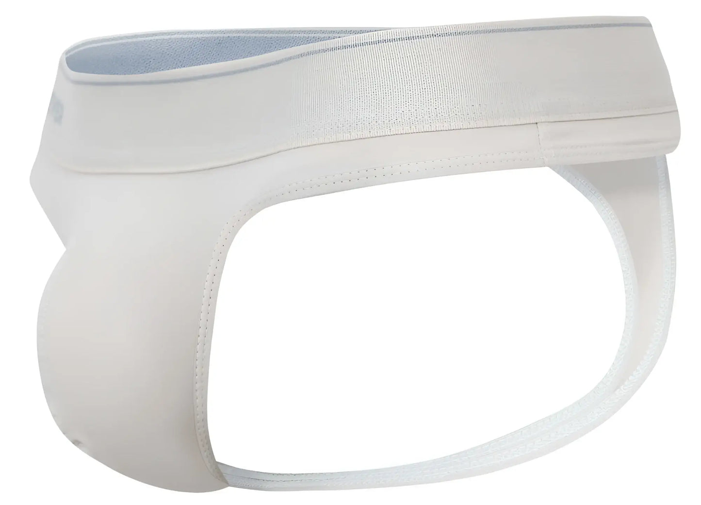 Beige clever 2044 mendoza thongs with smooth seamless white cotton briefs and light gray interior lining