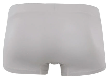 A sleek solid white clever 2047 cordoba trunk with smooth fabric finish and subtle stitching in sand color