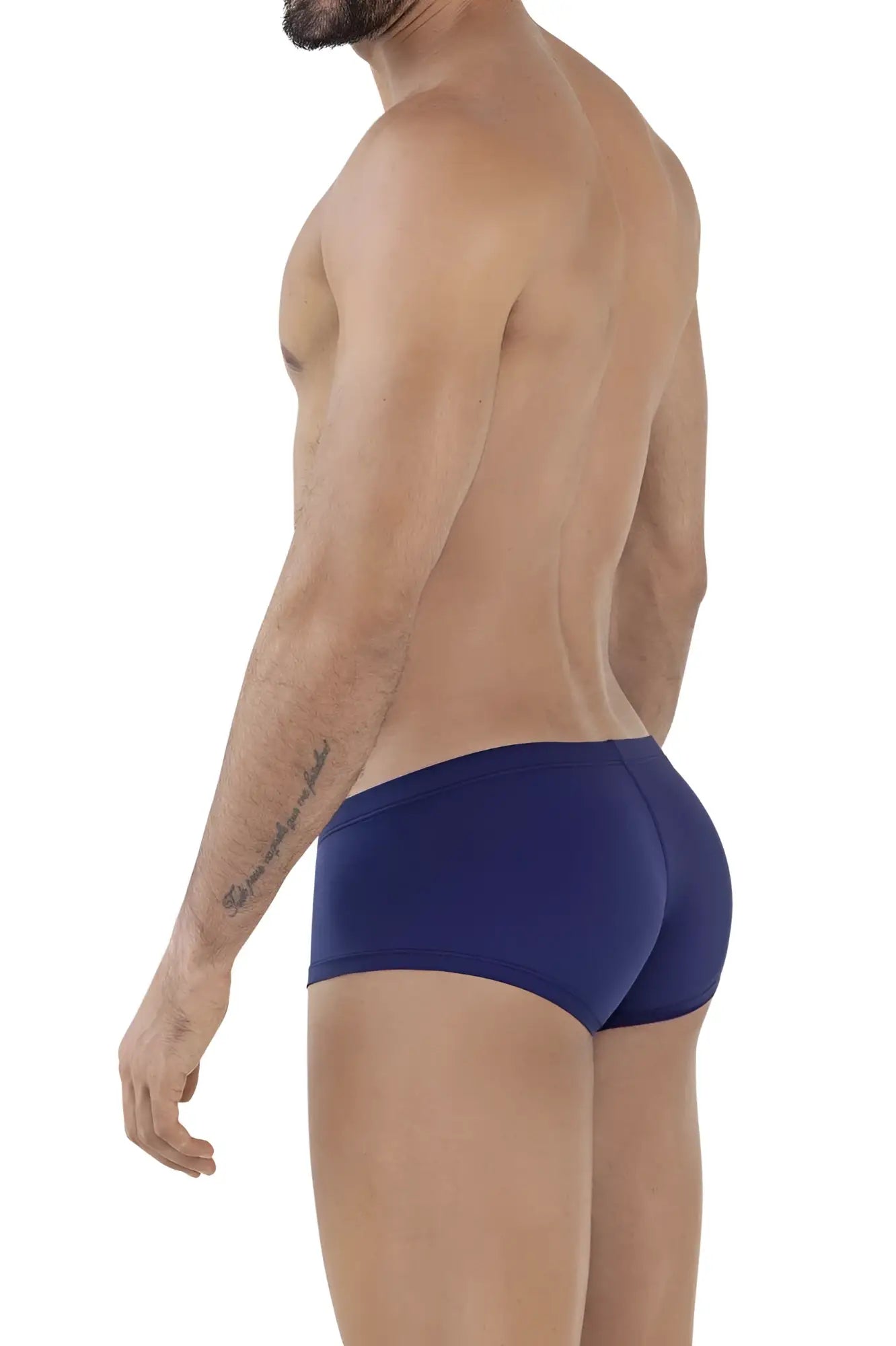 Navy blue clever 229929 briefs made from soft fabric in a 3pk australian latin trunks set with red and blue colors