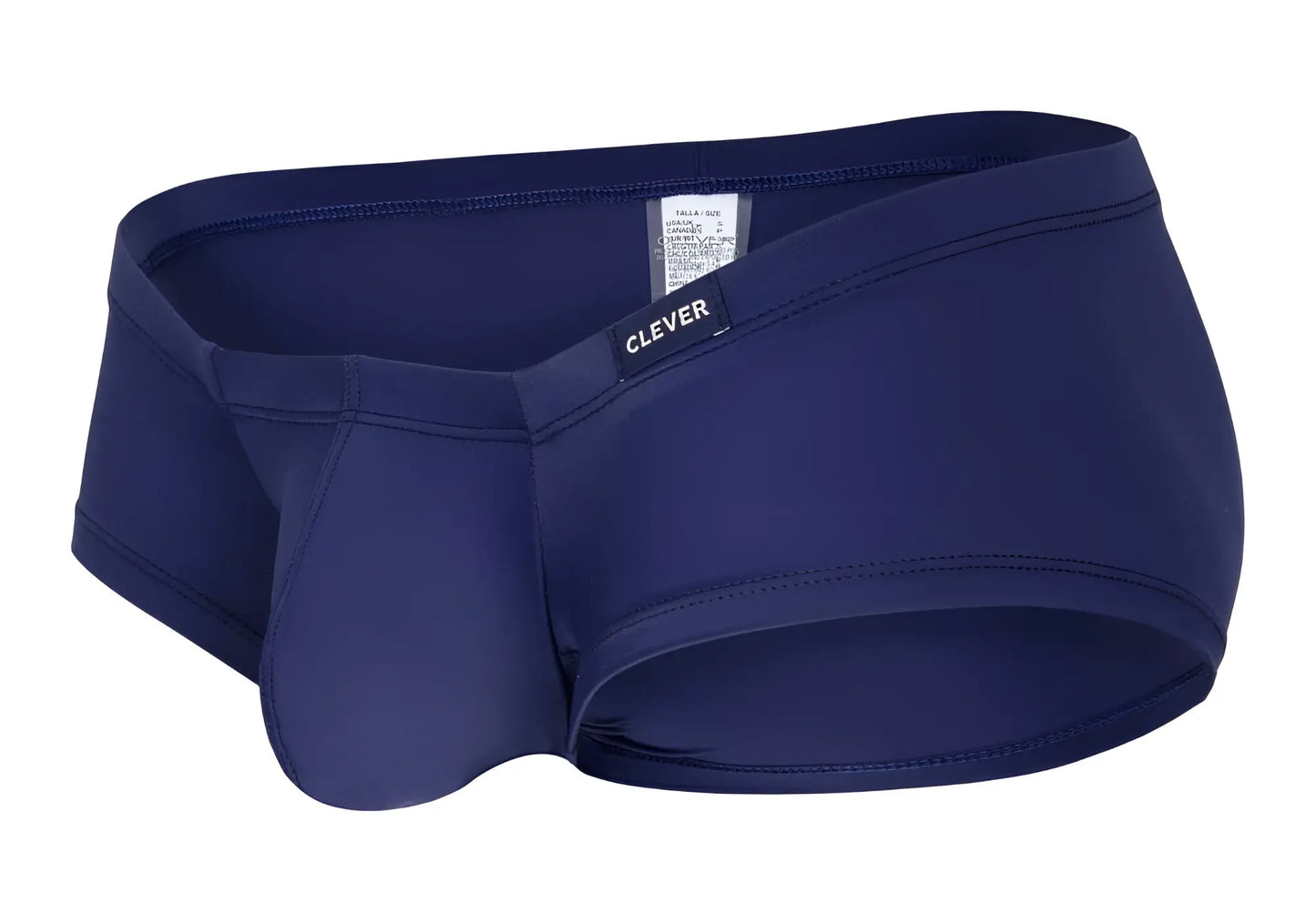 Navy blue clever 229929 men’s swim trunks with smooth stretchy fabric and contoured design from australian latin 3pk