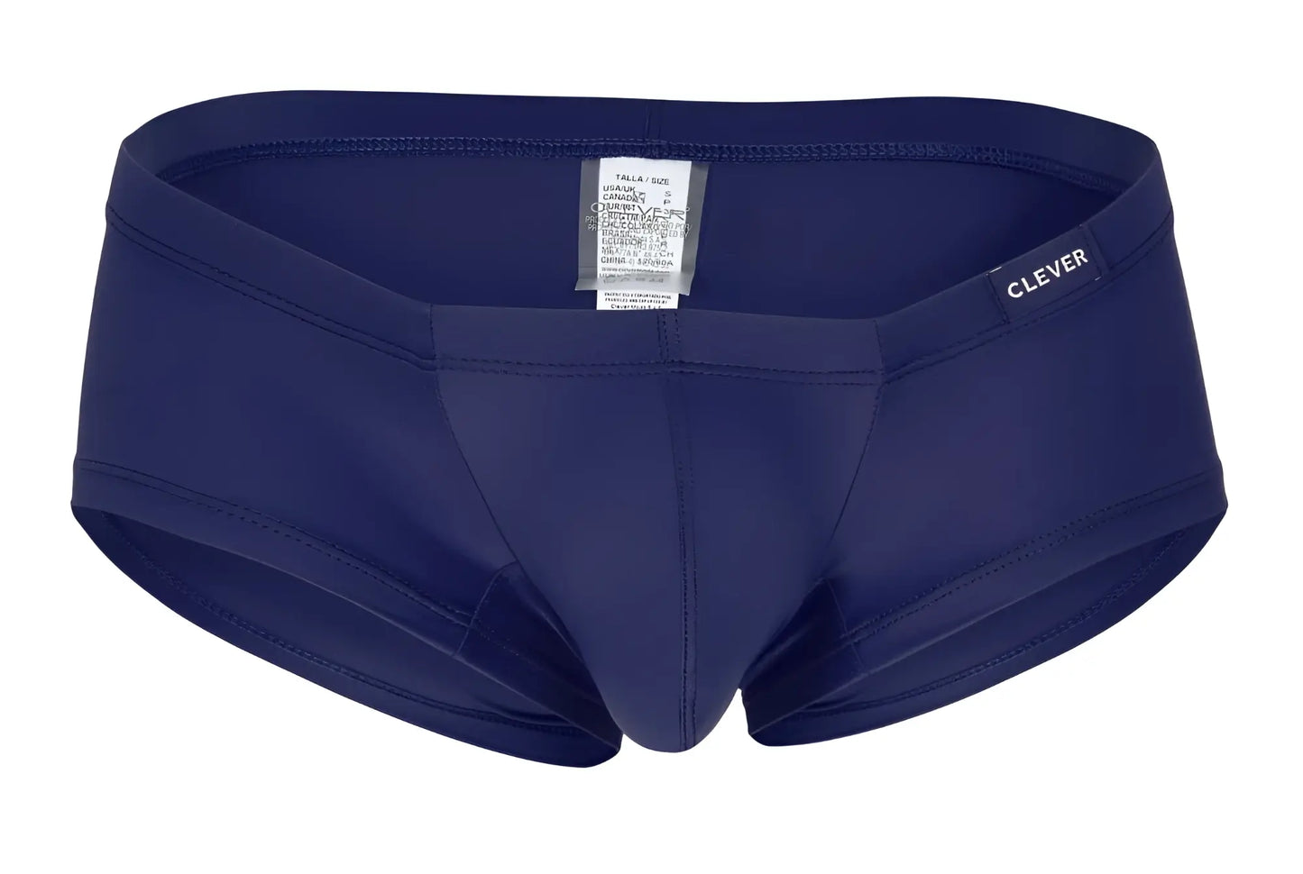 Navy blue clever men’s swim trunks from the 229929 3pk australian latin trunks set for swim and beach use