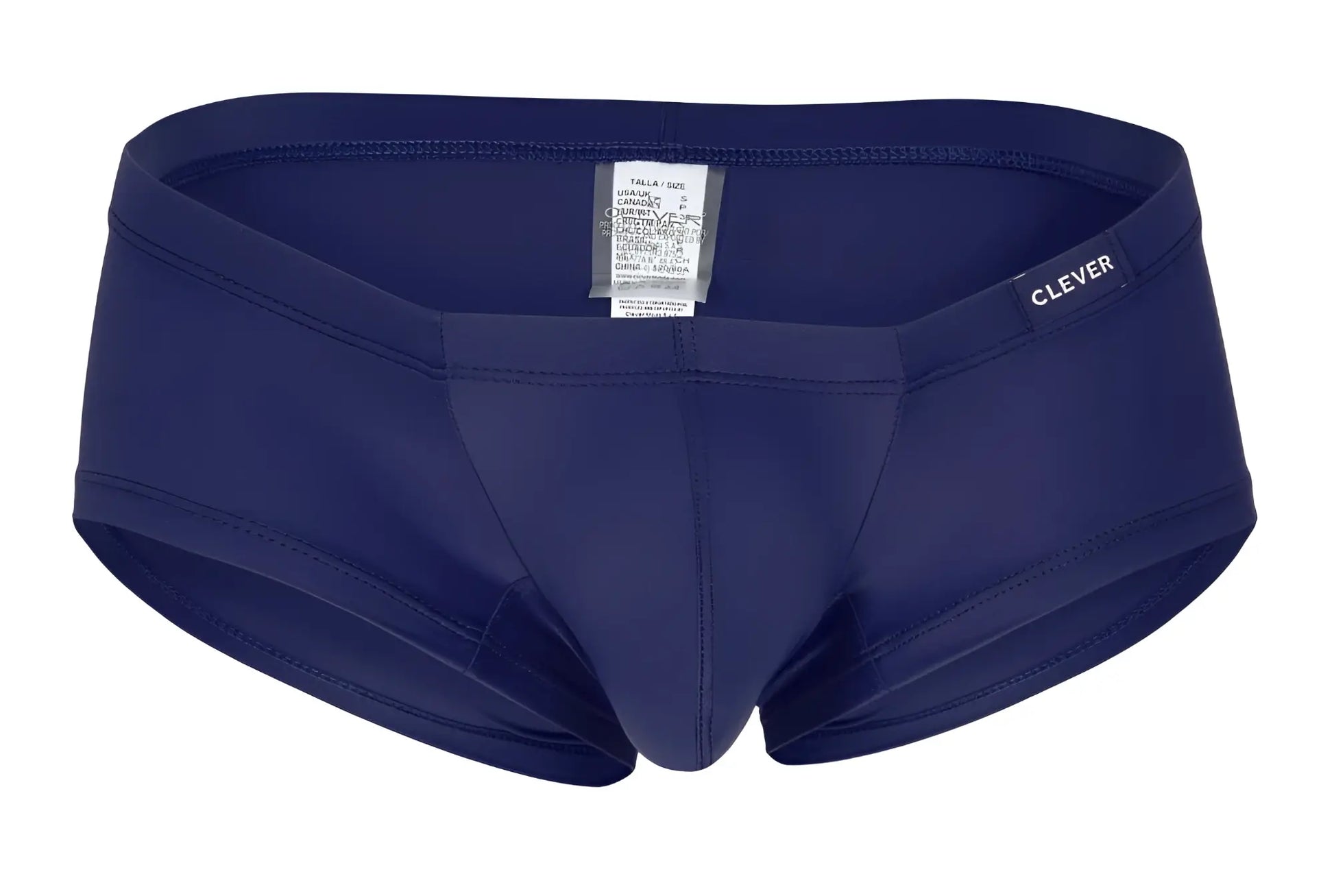 Navy blue clever men’s swim trunks from the 229929 3pk australian latin trunks set for swim and beach use