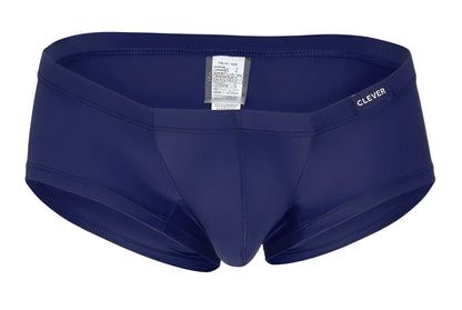 Navy blue clever men’s swim trunks from the 229929 3pk australian latin trunks set for swim and beach use