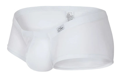 White men’s briefs clever 229930 with smooth form fitting design and subtle brand tag on waistband in white color