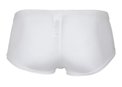 White clever 229930 3pk australian latin trunks briefs with smooth seamless design and elastic waistband