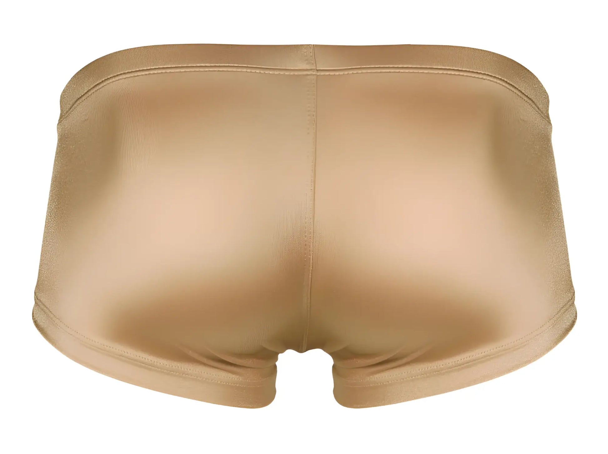 Beige satin briefs with smooth glossy finish and stitched seams from clever 229941 3pk australian latin trunks