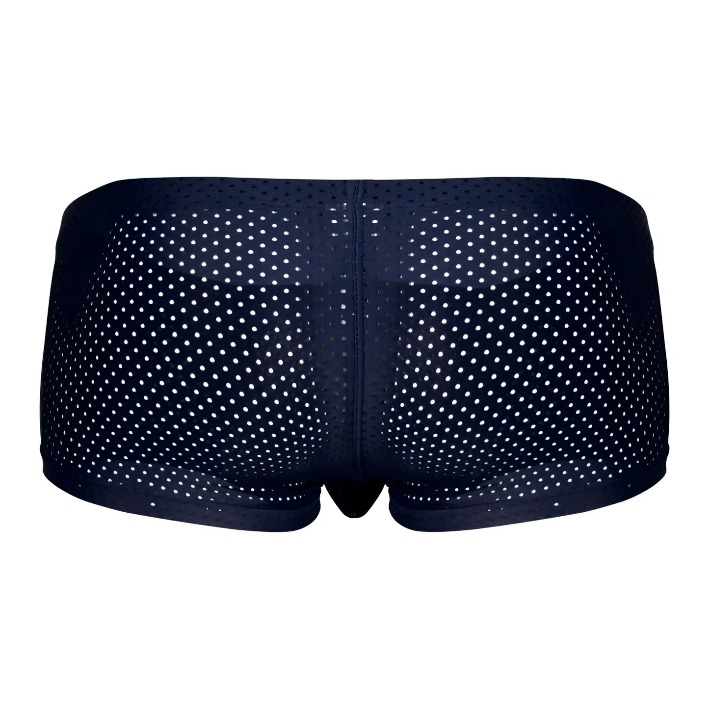 Navy blue mesh briefs with white polka dots from clever 229947 3pk australian latin trunks in black red and blue colors