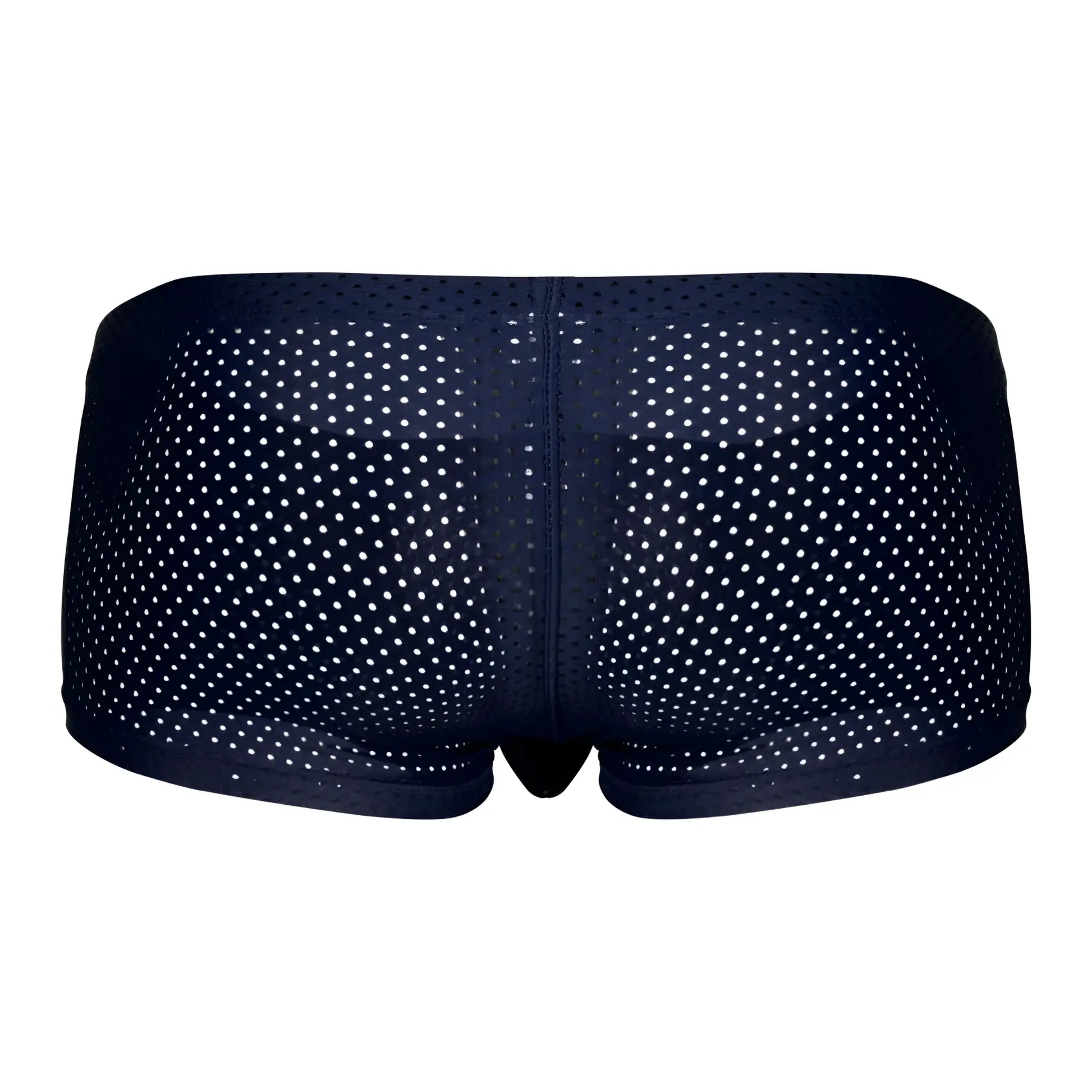 Navy blue mesh briefs with white polka dots from clever 229947 3pk australian latin trunks in black red and blue colors