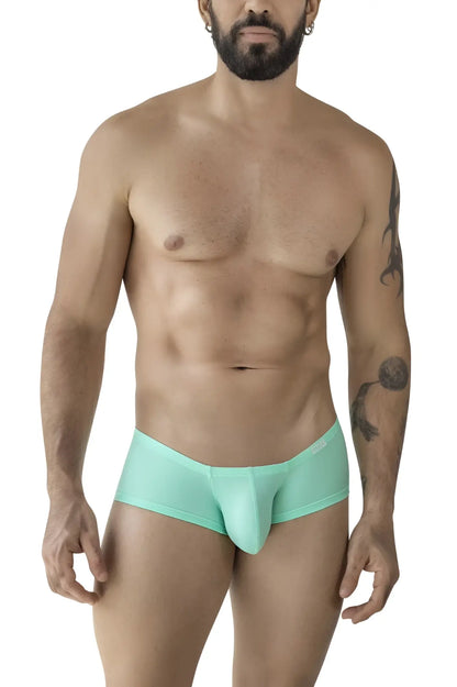 Mint green seamless briefs with smooth form fitting design from clever 229956 12pk australian latin trunks multi-colored pack