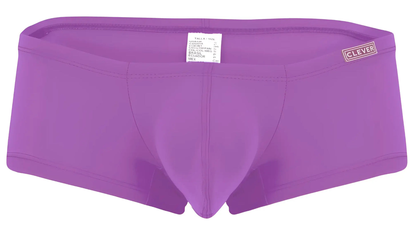 Purple clever brand men’s briefs with branded waistband from clever 229956 12pk australian latin trunks multi-colored set