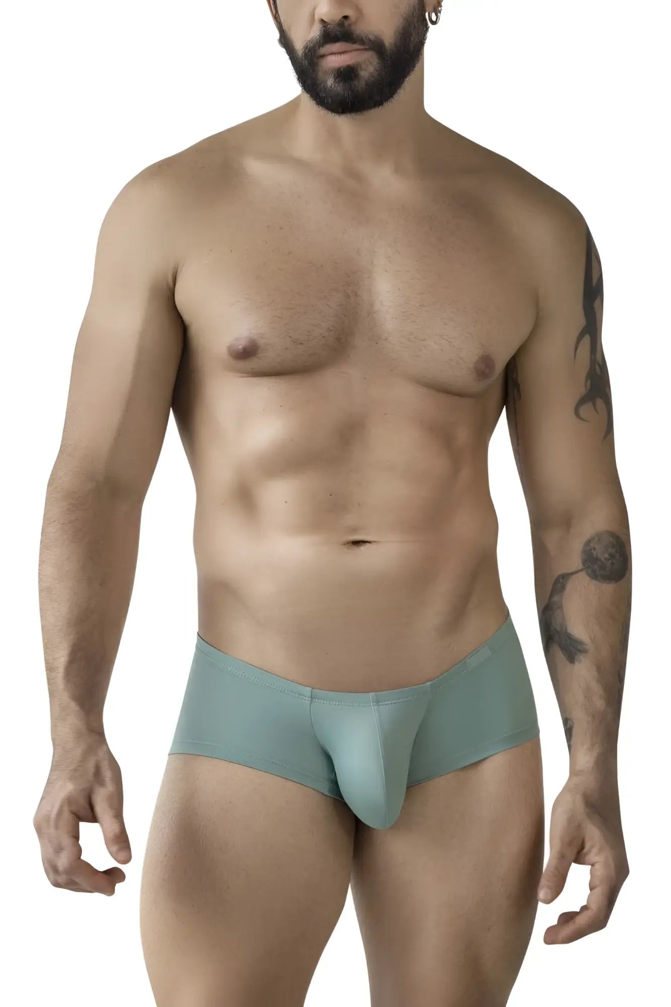Men’s teal seamless form-fitting briefs from clever 229957 12pk australian latin trunks color multi-colored collection