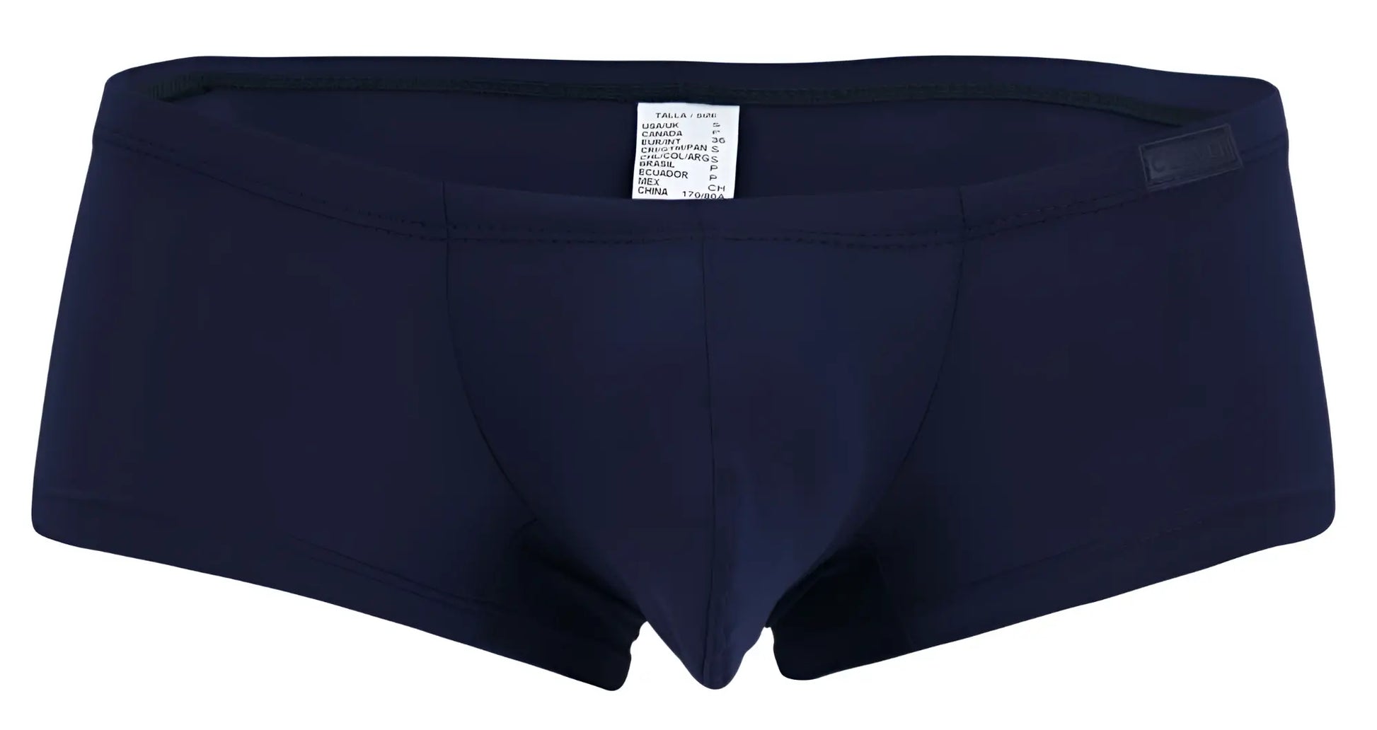 Navy blue men’s briefs from Clever 229957 12PK Australian Latin trunks with smooth stretchy fabric and minimalist design