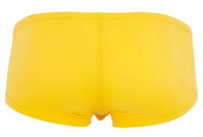 Bright yellow clever 229959 3pk australian latin trunks made of smooth stretchy fabric with a seamless design