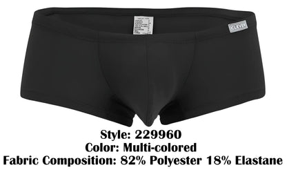 Black Clever 229960 trunks in a sleek, form-fitting design with a subtle waistband label.