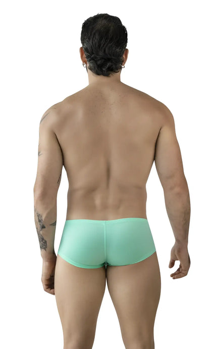 Mint green clever 229961 3pk australian latin trunks briefs in multi-colored fabric for comfortable wear