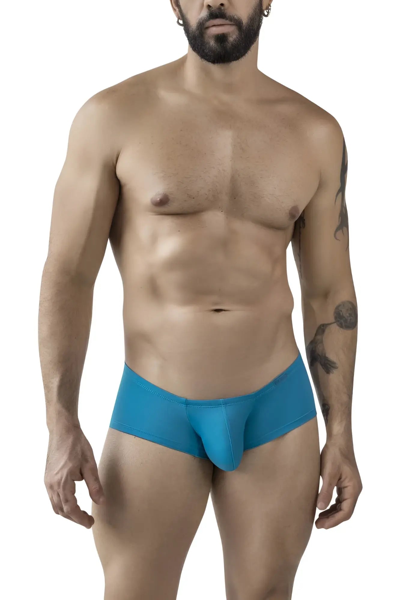 Blue athletic briefs with a snug form-fitting design from clever 229962 3pk australian latin trunks color multi-colored